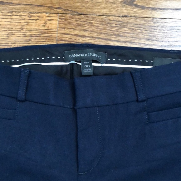 Banana Republic size 00 petite Navy Sloan Pant - Picture 5 of 8